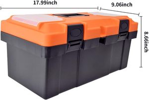 工具箱19英寸塑料外壳定制标志多功能托盘金属工具箱 - Product Image 6