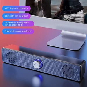 Tragbarer HiFi-Kabel verstärker Boomboxes RGB-LED-Multimedia-Lautsprecher für den Heimgebrauch Laptop Handy Desktop-Computer BT-Lautsprecher - Product Image 5