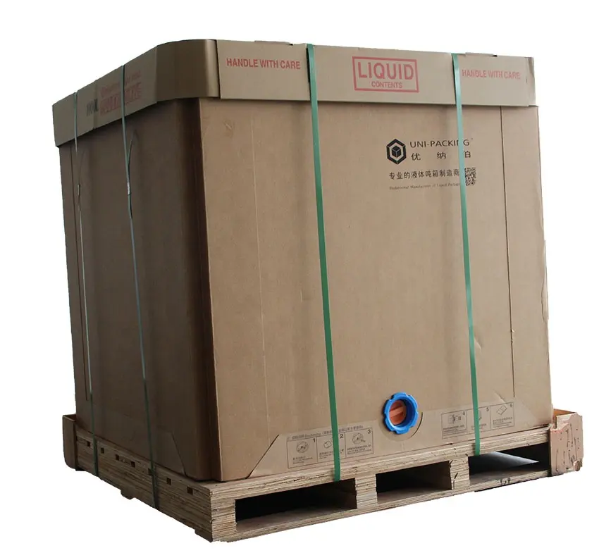 Serbatoio ibc di carta per contenitori per alimenti liquidi di alta qualità per cartone per imballaggio di olio di succo