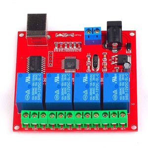 5V 12V 24V New 4 Channel USB Relay Control Switch Programmable <strong>Computer</strong> Control <strong>for</strong> Smart Home PC Intelligent <strong>Controller</strong> - Product Image 5