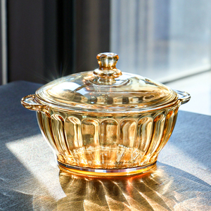 Hộp đựng thức ăn thủy tinh cao cấp, chất liệu thủy tinh borosilicate, dùng trong nhà, gồm nồi, bát súp có nắp đậy - Product Image 6