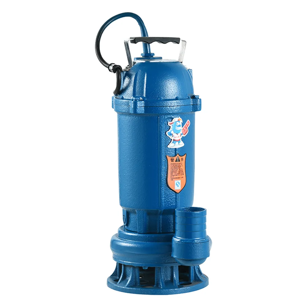 2022 Good quality low price Portable 1hp rate motor sewage pumps 0.75kw submersible waste water pump WQ10-10-0.75F