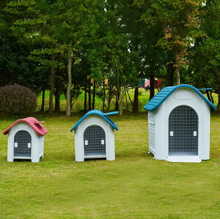 Luxury Dog House Series Outdoor Usage Large Size Removable Rainproof Plastic Dog House With Window
