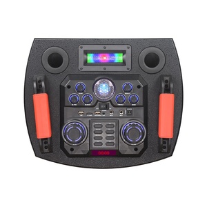 NDR-1212Sポータブルハイパワーサウンドシステムデュアル12インチ屋外スピーカー、BT接続とダイナミックLEDライト付き - Product Image 4