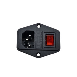 3-in-1 AC jack dişi erkek soket IEC 320 C14 kadın IEC60320 C16 giriş güç soketi 10A 250v fiş dağı sigorta ve anahtarı ile - Product Image 3