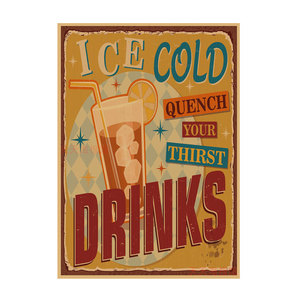Vintage 11.8x16.8 inç kahverengi Kraft bira Cafe Poster çerçevesiz karton kağıt baskı Bar için hiçbir adedi Anime Poster - Product Image 1