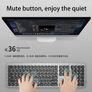 Teclado inalámbrico para ordenador portátil, sistema recargado para iPad, 2,4G, venta al por mayor de fábrica - Product Image 6