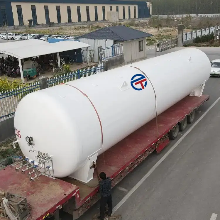 Aboveground gaz depolama tankı 20m3 yatay tip LPG tankı endüstriyel basınç depolama tankı