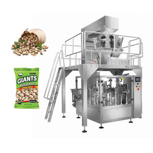 Peseuse multitête automatique de granulés de noix Pesant l'emballage de sachets debout Machines d'emballage multifonctions de sacs préfabriqués Doypack
