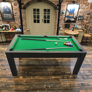 Cổ Điển Trắng 7ft 2-Trong-1 Nhà Gấp Hồ Bơi Billiard Snooker Bảng Xách Tay Với Bóng Trở Lại Cho Bán - Product Image 2