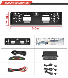 Sensor de estacionamiento de placa de matrícula para coche, accesorio de marcha atrás europeo con pantalla LED - Product Image 5