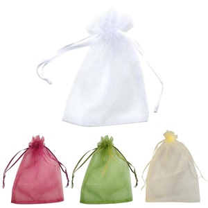 Bolsas de protección de frutas de gran oferta, bolsa verde de malla de protección de árboles frutales con cordón para plantas, frutas, flores y verduras - Product Image 4