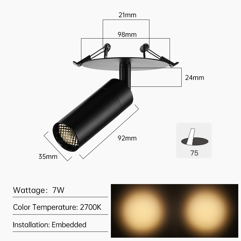 Black-10W-2700K