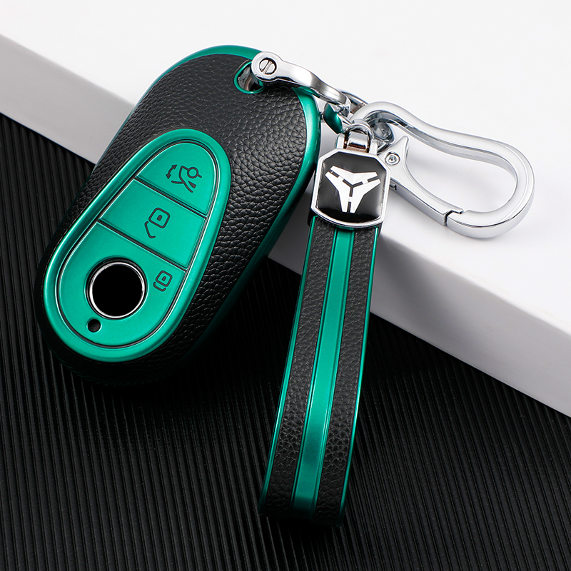 3 bouton couvercle vert + TPU porte-clés
