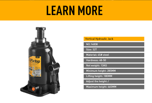 Çift bölüm kolu emniyet valfi ile 32T ağır dikey Jack renk kutusu ambalaj onarım araba Jack açık Jack - Product Image 2