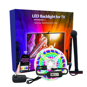 3,8 m Rolle 12,5 Fuß 12 V IP 20 RGBIC 55-65 Zoll WLAN-App-Steuerung intelligenter immersiver LED-TV-Bandhintergrundbeleuchtung mit Kamera - Product Image 1