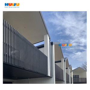 HJ Privacy Courtyard Garden Fence Main Gates <strong>PVC</strong>/WPC/Metal Aluminum Trellis Balcony Railing Fencing System - Product Image 3