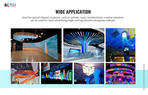 Triển lãm gian hàng đường cong LED hiển thị tùy chỉnh linh hoạt màn hình LED P2 p2.5 P3 P4 di chuyển LED nền cho tổ chức sự kiện đứng - Product Image 6