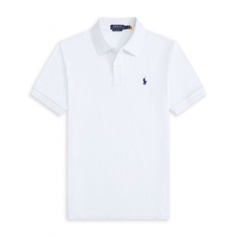 Polo blanc étiquette verte