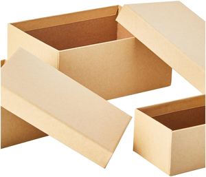 基本矩形嵌套盒牛皮纸工艺品礼篮礼品盒 - Product Image 2
