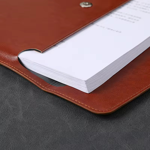 Tùy chỉnh A4 PU da tập tin túi từ khóa di động tài liệu tổ chức trường hội nghị thư mục - Product Image 4