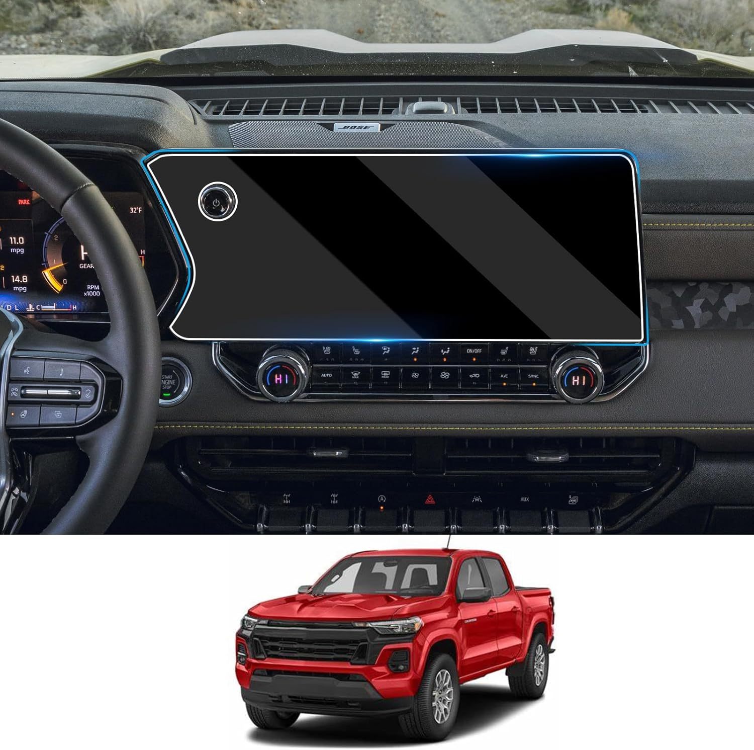 Para Chevrolet Colorado z71/zr2 11,3 "Navi 2024 2023