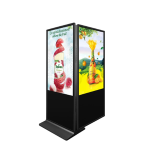 OEM-Werk Netzwerk LCD-Anzeigenbildschirm Werbung innenraum vertikale Digitalbeschilderung doppelseitige Touchscreen-Anzeige 4k-Monitor