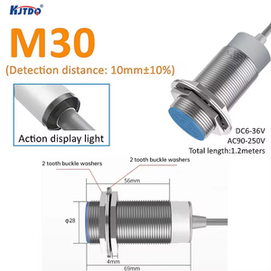 KJT M8 NO rasante NPN PNP NO NC/2/4/5/6mm 24V DC 12V 36V NC, Sensor inductivo de proximidad con CE - Product Image 5