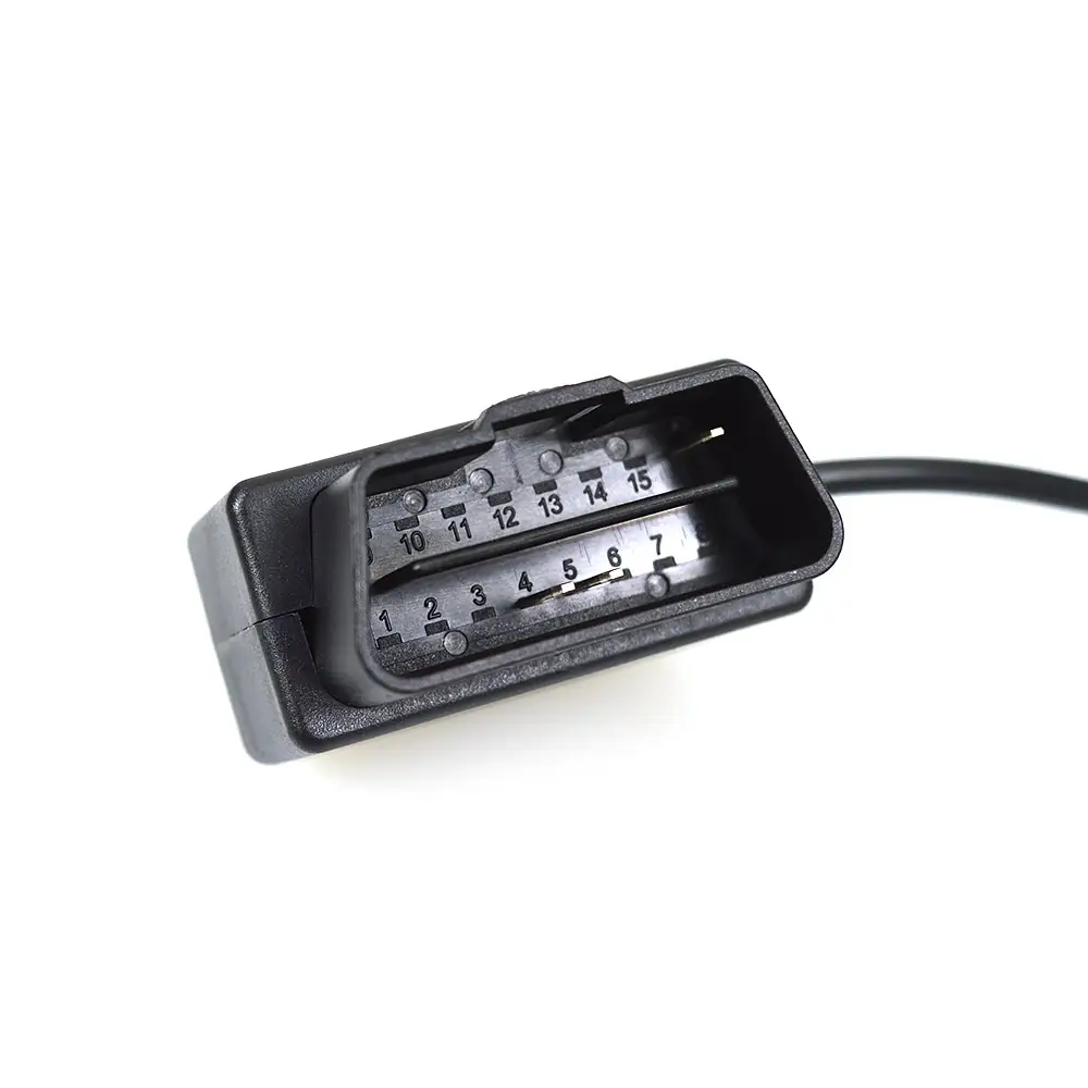 12V/3A OBD2 a Puerto USB tipo C adaptador de corriente OBDII Cable de carga con botón de interruptor para cámara de salpicadero de coche GPS tableta e-dog teléfono