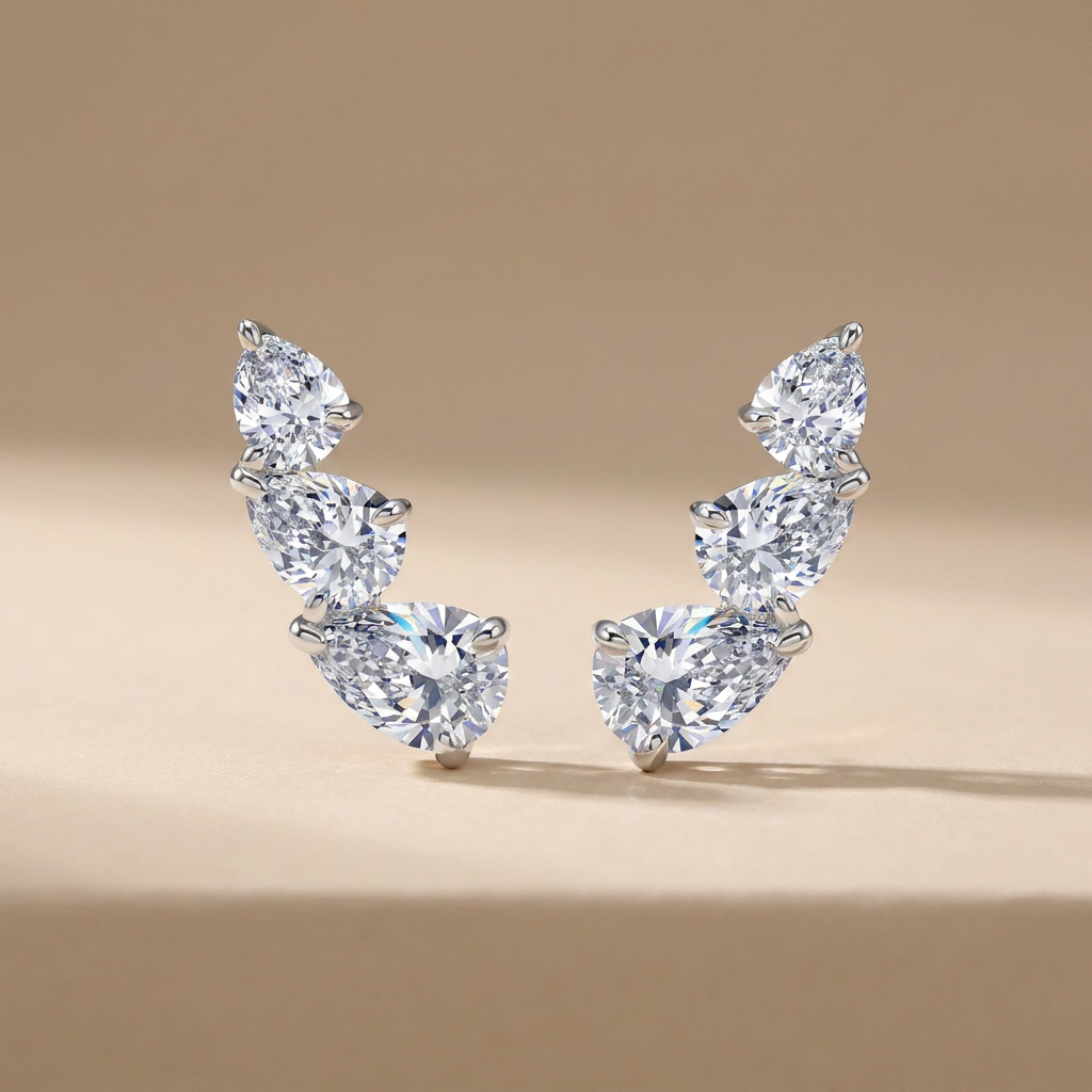 lab diamond earrings