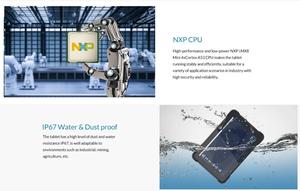 Monitor táctil de 10,1 pulgadas para agricultura, tableta robusta de ordenador integrada con CPU i-mx8 para sistema agrícola avanzado