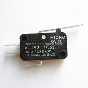 ハンドル付きマイクロスイッチリベット付きV-152-1C25シルバーコンタクト16A250Vリミットスイッチ - Product Image 1