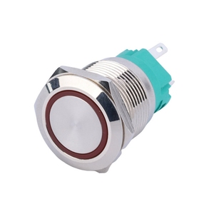 Interruttore a pulsante 1 no1nc da 19mm 3V/5V/6V LED tensione momentanea e pulsante di chiusura - Product Image 6