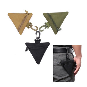 Mydays Outdoor Triangle Portable EDC Mini Coin Purse Tactical Waist Wallet <strong>Key</strong> Case <strong>Pouch</strong> for Hunting Camping - Product Image 1