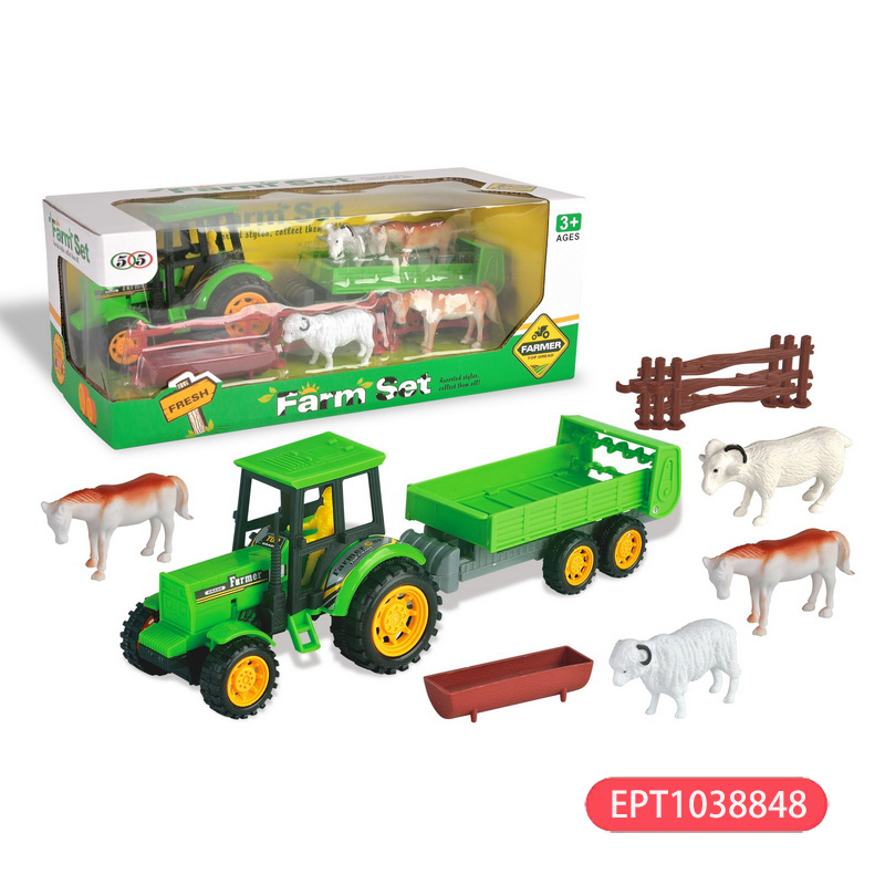 EPT1038848-Inertia powder cut farmer's car set(48pcs/ctn)