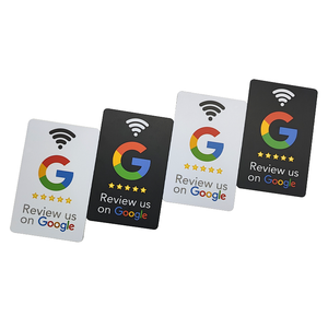 Chip de código QR personalizado NFC Tarjetas de visita para redes sociales Revisión de Google Tap to Card para reseñas de Google Frecuencia de 13,56 MHz a prueba de agua - Product Image 1