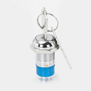 19MM Metal anahtar kilit otomatik kapı anahtar anahtarı üzerinde anlık 2 pozisyon Mini döner elektrik anahtar anahtarı - Product Image 2