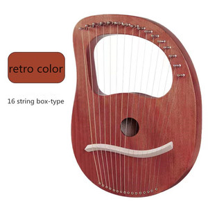 Красное дерево lyre 16 струн harp коробка-тип дизайн портативный lyre перкуссионный музыкальный инструмент для начинающих инструменты - Product Image 3
