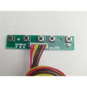 Universelle 5-Tasten-Tastatur LCD-Display-Tastatur 5-Bit-Taste Universal-Treiber platine Universal-Tastatur mit Kabel