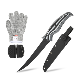 Chất lượng cao 5cr15 thép không gỉ câu cá FILET Knife Set với tùy chỉnh kết cấu đầy màu sắc G10 xử lý câu cá fillet Knife Set - Product Image 1