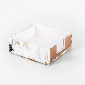 6 Cái Acrylic Đá Cẩm Thạch Trắng Kết Cấu Bàn Phụ Kiện Sắp Xếp Rose Gold Đồ Dùng Văn Phòng Phẩm Bộ Văn Phòng Phẩm - Product Image 5