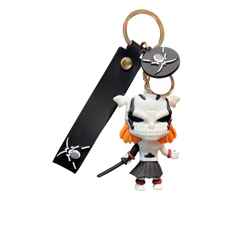 Porte-clés en PVC souple anime 2D 3D personnalisé Porte-clés sport en caoutchouc avec votre logo Porte-clés avec chaîne