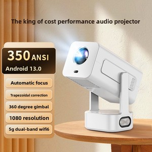 โปรเจกเตอร์โฮมเธียเตอร์อัจฉริยะ HD 4K 350แอนดรอยด์13นิ้ว2.69นิ้วการแก้ไขคีย์สโตนอัตโนมัติ - Product Image 2