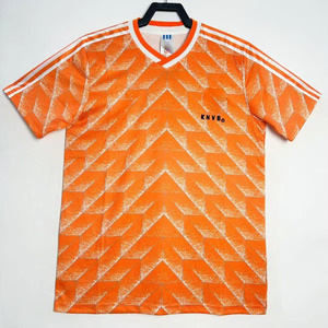 サッカーシャツホームオランダ代表サッカージャージー制服大人ビンテージワールドカップレトロ - Product Image 1
