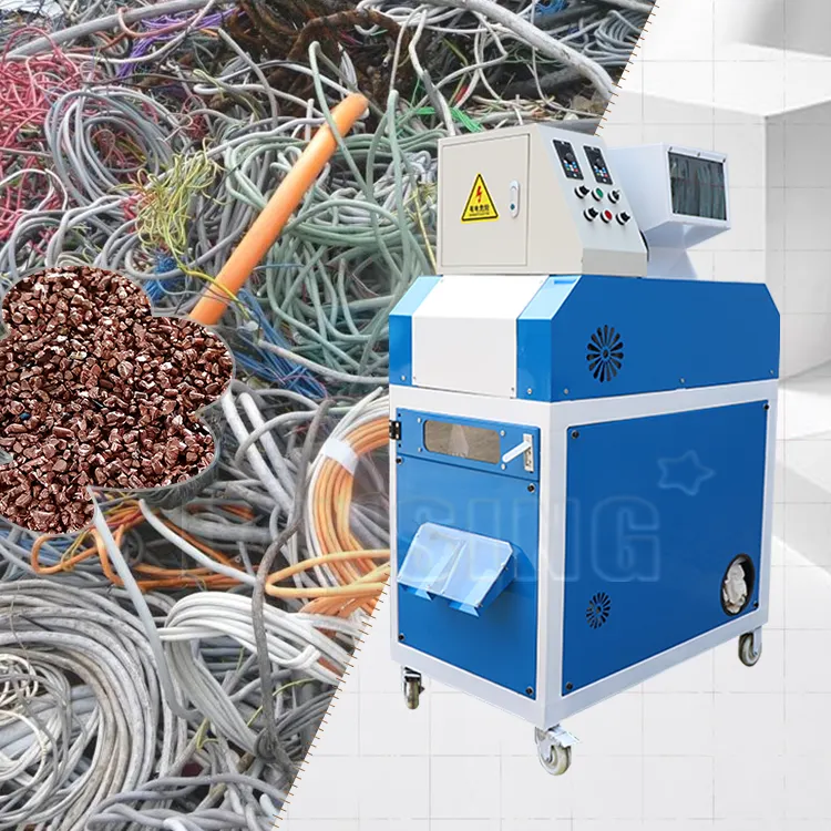 Lansing Granulateur automatique de câbles en fil de cuivre pour ferraille Mini granulateur de cuivre Machine de recyclage de câbles en cuivre à vendre