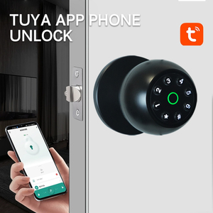 Deftun Security Electric Digital Password <strong>Key</strong> Tuya App <strong>Blue</strong>-tooth Smart Knob Door <strong>Lock</strong> - Product Image 2
