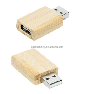 USB 2.0到USB 2.0转换器隐私保护环保竹木材料USB数据拦截器 - Product Image 4