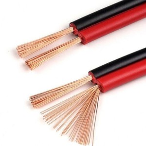 สายลำโพง RVB สีดำและสีแดง2แกน0.5 SQmm 1mm 1.5mm 2.5mm ลวดทองแดงไฟฟ้าสำหรับระบบตรวจสอบเสียง LED