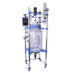 NANBEI lab 50L ถังผสมเครื่องปฏิกรณ์แก้วสองชั้นขนาด 50 ลิตรพร้อมเครื่องปฏิกรณ์ pyrex - Product Image 1