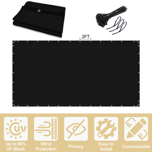 Red de protección contra el viento personalizada Red contra el viento Red de sombra Tela de poliéster Vela parasol - Product Image 3